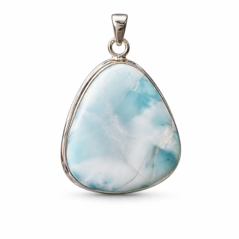 Stříbrný přívěsek s larimarem Veleina kapka