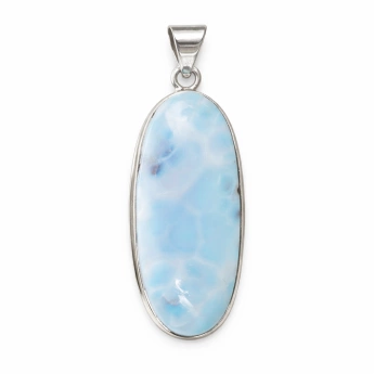 Stříbrný přívěsek s larimarem Veleina proud