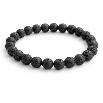 Lávový náramek Lava 8 mm – elastický (2 velikosti)