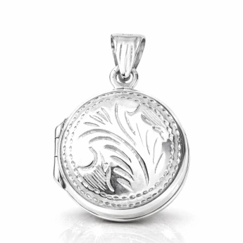 Stříbrný otevírací medailonek Medro