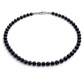 Náhrdelník z modrých říčních perel Nerina