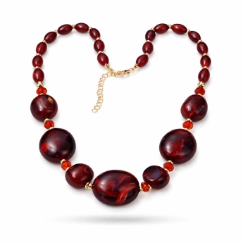 Náhrdelník s kameny Rubina