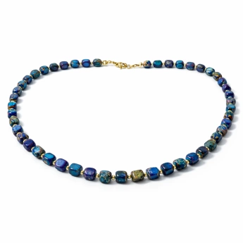 Náhrdelník z jaspisu a tyrkysu Oceania