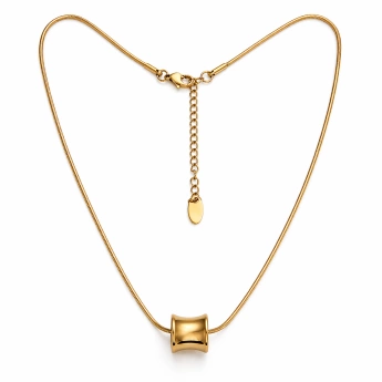 Ocelový zlacený náhrdelník Essence