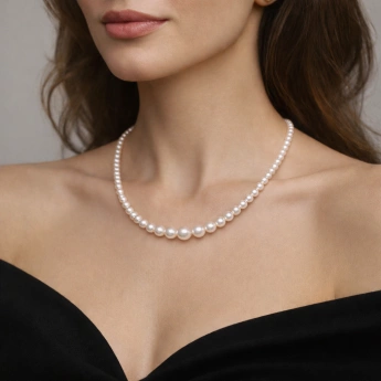 Perličkový náhrdelník bílý Carla