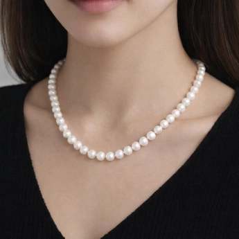Náhrdelník z pravých říčních perel Jasmina