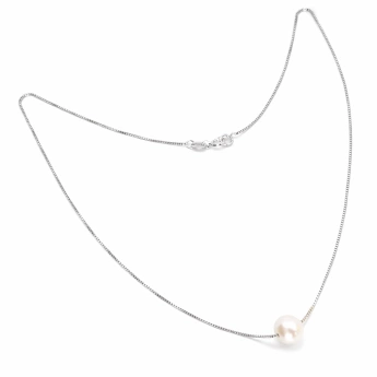 Stříbrný náhrdelník s říční perlou Bianka