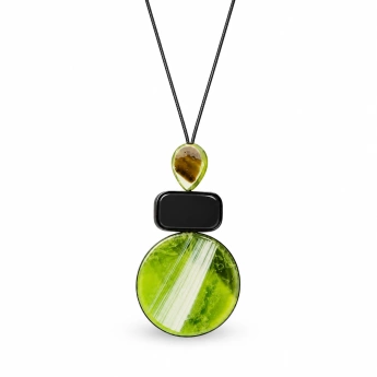 Náhrdelník s designovými přívěsky Verde