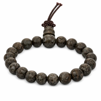 Buddhův energetický náramek achát leopardí Vytrvalost