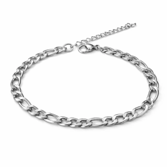 Ocelový pánský náramek 4 mm – nastavitelná délka 20 + 5 cm