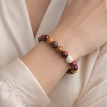 Náramek kuličkový mokait Rozhodnost