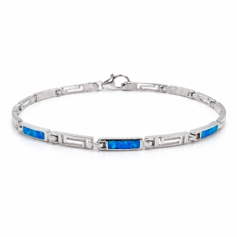 Stříbrný náramek s opálem Nobile