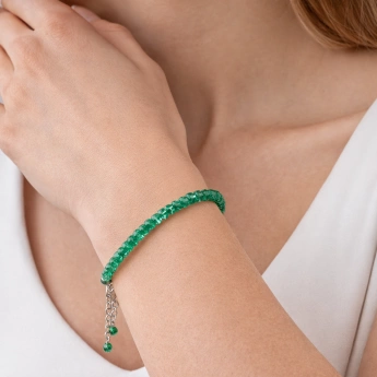 Náramek smaragd Leonardo