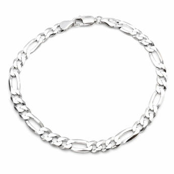Stříbrný náramek Figaro Francesco 5mm