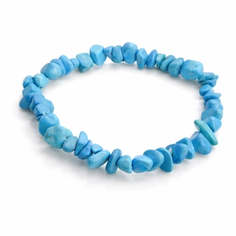 Náramek sekaný howlit modrý Nadhled