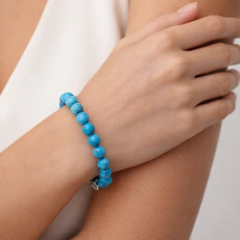 Ocelový náramek s tyrkysem Azurelle