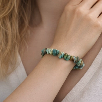 Náramek sekaný tyrkys Svoboda