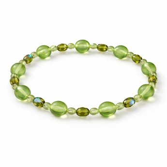 Světle zelený bižuterní náramek Zill