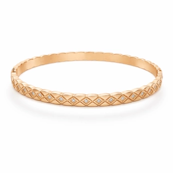 Ocelový náramek se zirkony v barvě Rose gold Lubica