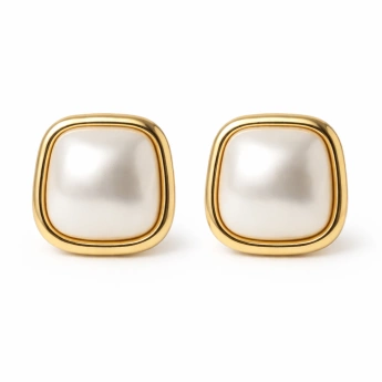 Náušnice klipsy s perlou Vayana
