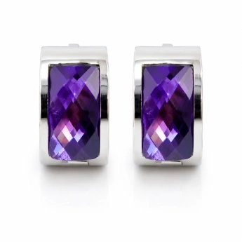 Ocelové náušnice s krystalem Swarovski Helissa