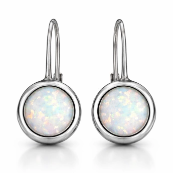 Stříbrné náušnice s opálem Athiel