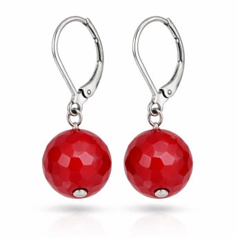 Náušnice brazilský rubín Gaja