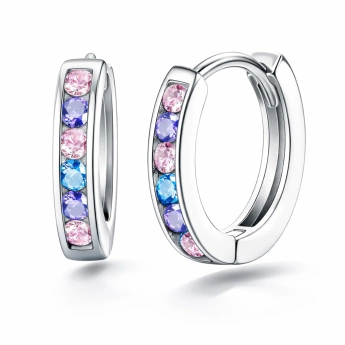 Stříbrné náušnice se zirkony Etherea