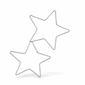 Stříbrné náušnice hvězdy Naty