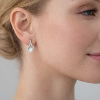 Stříbrná souprava se zirkony Zirconia