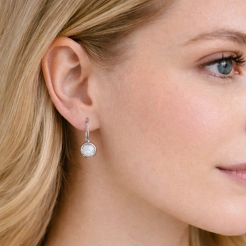 Stříbrné náušnice s opálem Athiel