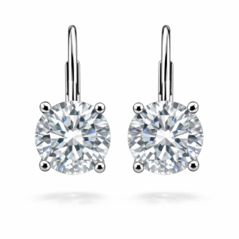 Stříbrné náušnice se zirkonem Aloria