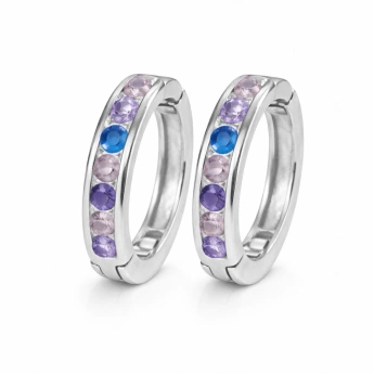 Stříbrné náušnice se zirkony Etherea