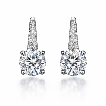 Stříbrné náušnice se zirkony Destiny