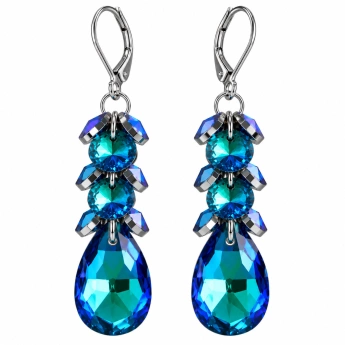 Ocelové náušnice s krystaly Swarovski Marivelle