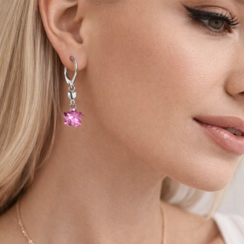 Náušnice Swarovski kytičky Column