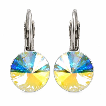 Ocelové náušnice s krystalem Swarovski Clarissa
