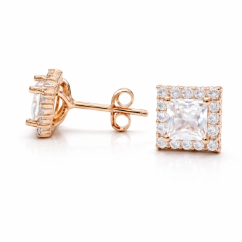 Stříbrné náušnice pecky Higness