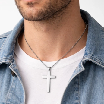 Ocelový přívěsek kříž hladký Kreyson