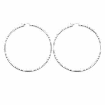 Ocelové kruhové náušnice Orlina