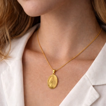 Ocelový přívěsek Madonka milosti