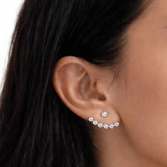 Ocelové náušnice Orbit