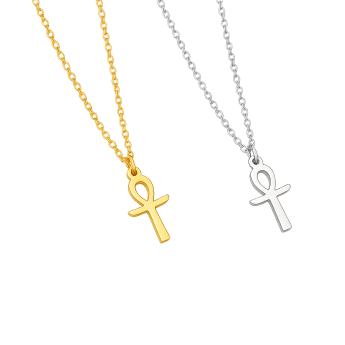 Ocelový přívěsek kříž Ankh Eternal