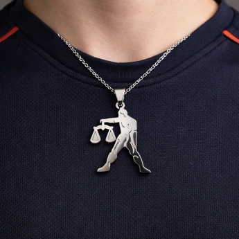 Ocelový přívěsek znamení váhy Librus