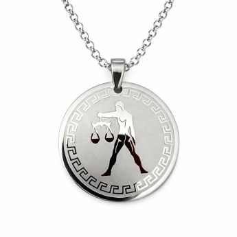 Ocelový přívěsek znamení váhy Libera