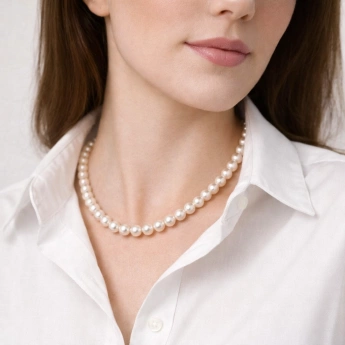 Perličkový náhrdelník bílý Ibay