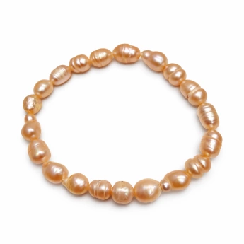 Náramek z lososových říčních perel Androméda