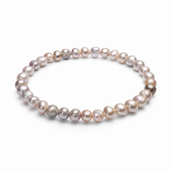 Náramek z růžových říčních perel Rosé