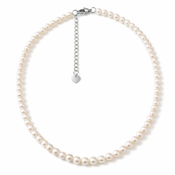 Ocelový náhrdelník z říčních perel Pearl