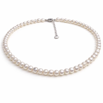 Náhrdelník říční perly bílé Pearl